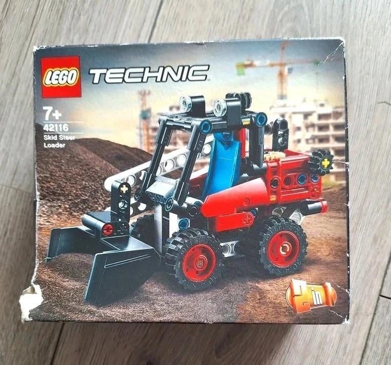 lego technic 42116 skid steer loader 2-in-1 compleet, Ophalen of Verzenden, Zo goed als nieuw, Complete set, Lego