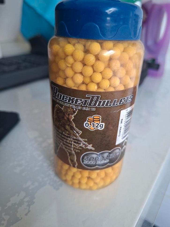 RocketBullets 6mm BB's 0.12g - 2000 stuks, Verzamelen, Speelgoed, Nieuw, Ophalen