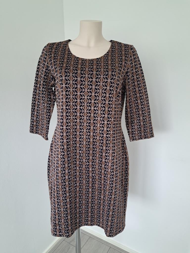 Caroline Biss Jurk Wol maat 44/XXL, Bruin, Maat 42/44 (L), Ophalen of Verzenden, Zo goed als nieuw