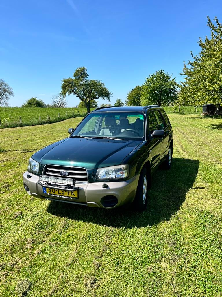 Subaru Forester 2.0 X AUT AWD 4x4 2003 Groen, Auto's, Subaru, 125 pk, Elektrische ramen, Origineel Nederlands, Forester