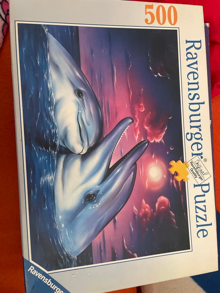 Ravensburger puzzel dolfijnen 500 stukjes, Ophalen of Verzenden, 500 t/m 1500 stukjes, Gebruikt, Legpuzzel