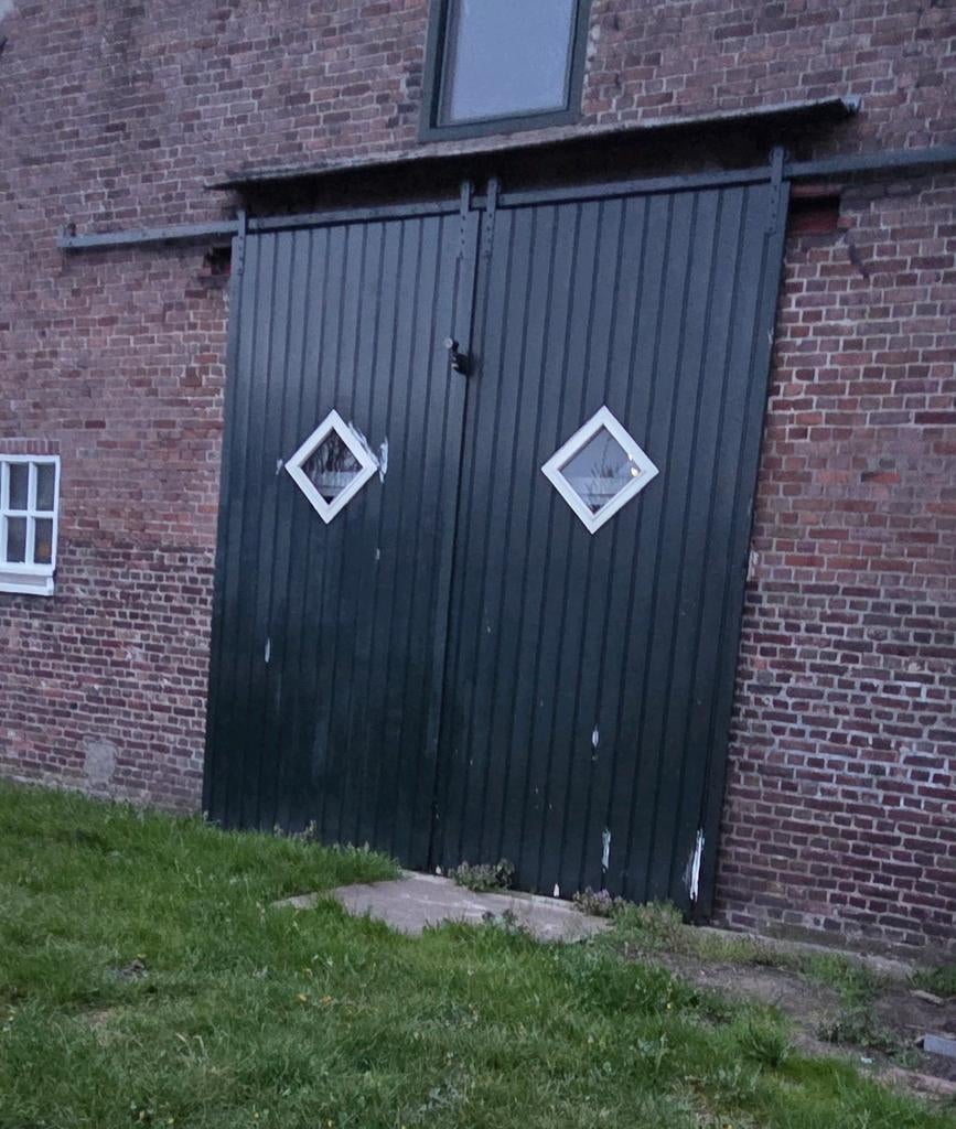 Gratis grote schuifdeuren, Doe-het-zelf en Verbouw, Deuren en Horren, Ophalen, Gebruikt, Buitendeur, Schuifdeur