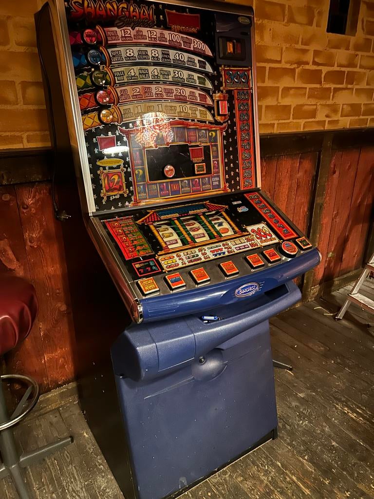 Vintage Barcrest Shanghai Superbank fruitautomaat, Euro, Ophalen, Gebruikt