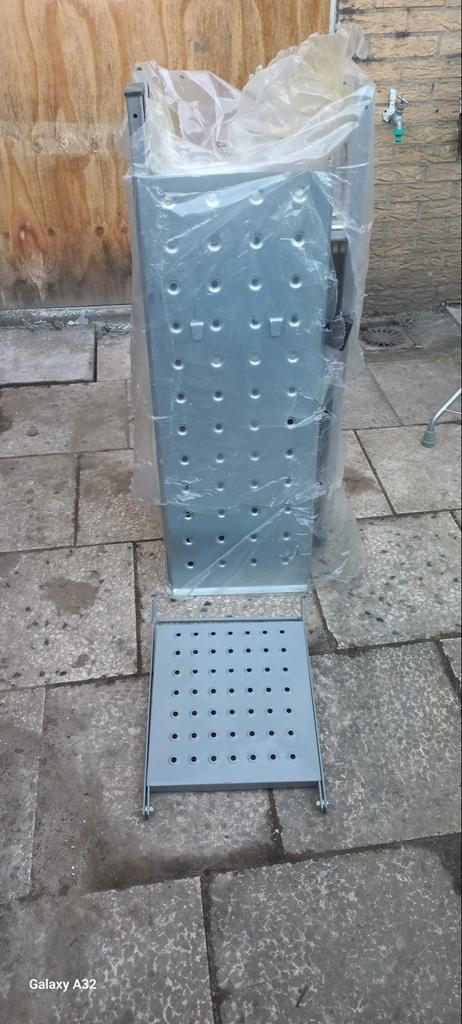 Nieuwe Vouwladder met Steigerpalen en Ladderbakje, Ophalen of Verzenden, Nieuw, Overige typen, 2 tot 5 meter