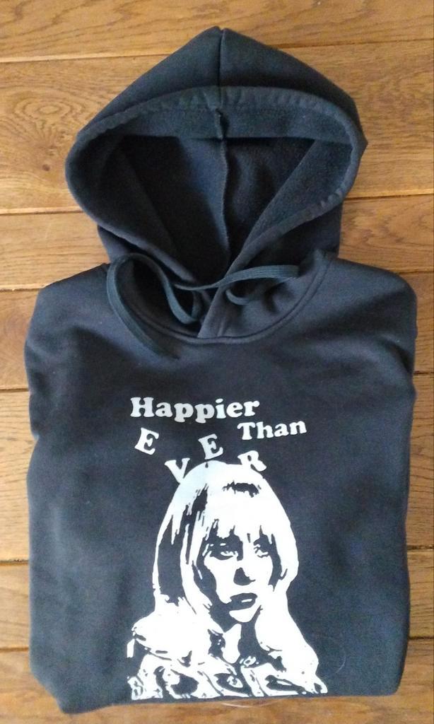 Billie Eilish hoodie zwart maat S, Kleding | Dames, Truien en Vesten, Zo goed als nieuw, Zwart, Ophalen of Verzenden