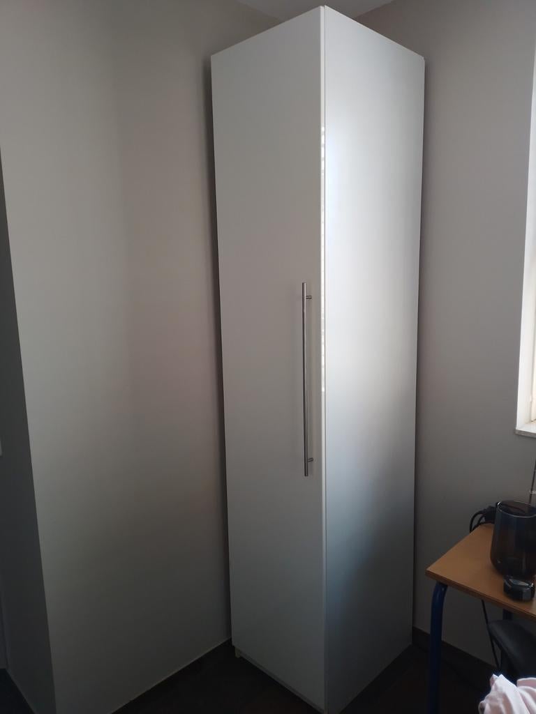 IKEA Kast Hoogglans Wit 50x60x235 cm met 6 Schappen, Ophalen