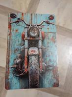 Metalen wanddecoratie: Vintage motorfiets, Ophalen of Verzenden, Zo goed als nieuw