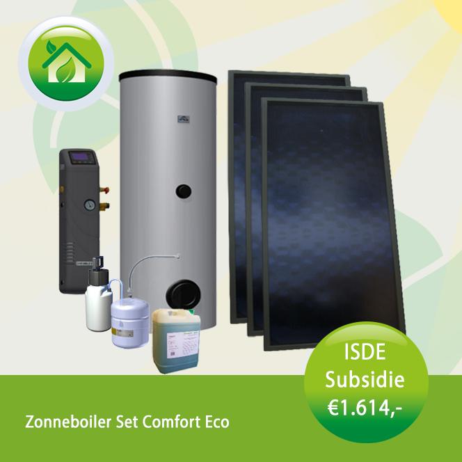 Zonneboiler compleet systeem 10,2 GJ (3 panelen en 300 l), Doe-het-zelf en Verbouw, Verwarming en Radiatoren, Niet ingevuld, Hoog rendement (Hr)