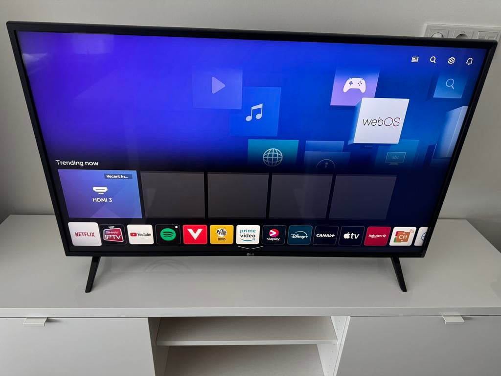 LG 43” Smart TV 4K, Ophalen, 50 Hz, Zo goed als nieuw, 100 cm of meer