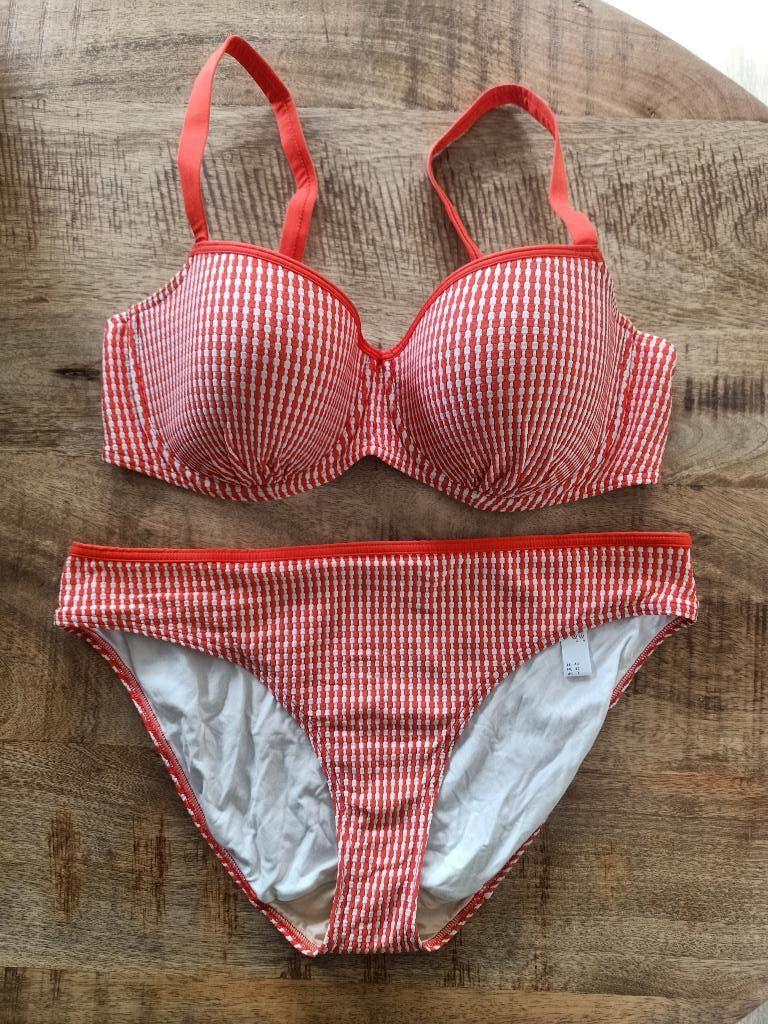 Prima donna bikini 80 D broekje 42 Nieuw rood wit 80D, Nieuw, Ophalen of Verzenden, Bikini, Prima Donna