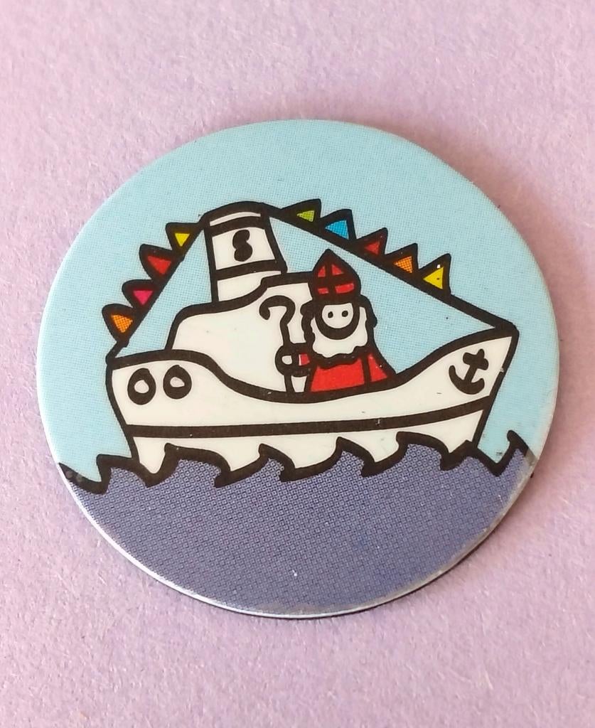 SINTERKLAAS OP DE STOOMBOOT MAGNEETJE*KOELKAST*MEMO BORD enz, Verzenden, Zo goed als nieuw