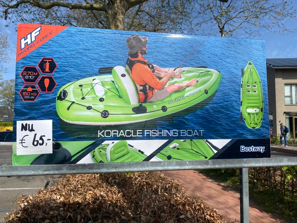 Bestway Hydro-Force Koracle Fishing Boat, Ophalen, Nieuw, Eén persoon, Overige typen