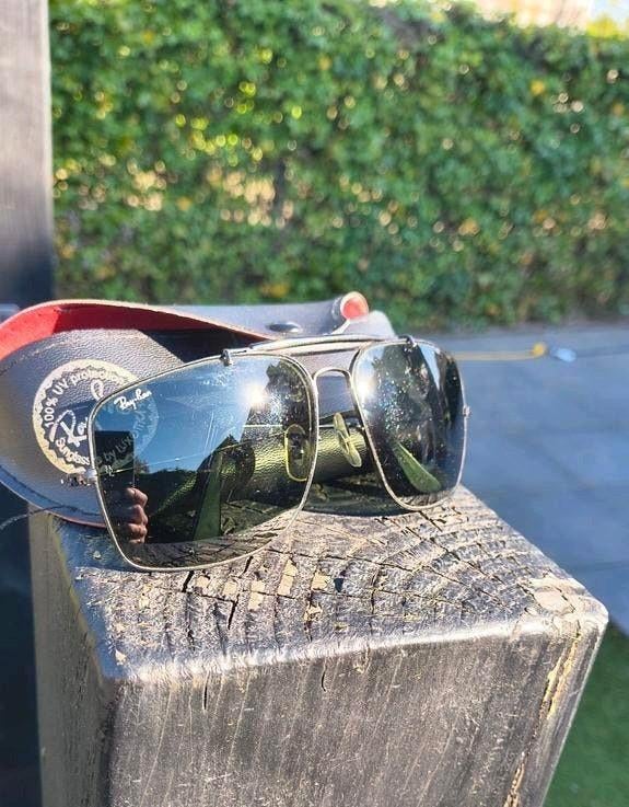 Ray-Ban B&L Outdoorsman Explorer jaren '90 maat 62-14, Ophalen of Verzenden, Gebruikt, Zwart, Ray-Ban