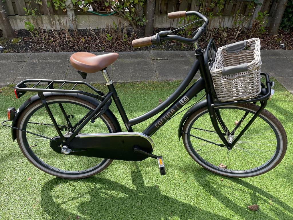 Toffe mat zwarte Cortina 24 inch, Fietsen en Brommers, Ophalen, Versnellingen, Cortina U4, Gebruikt