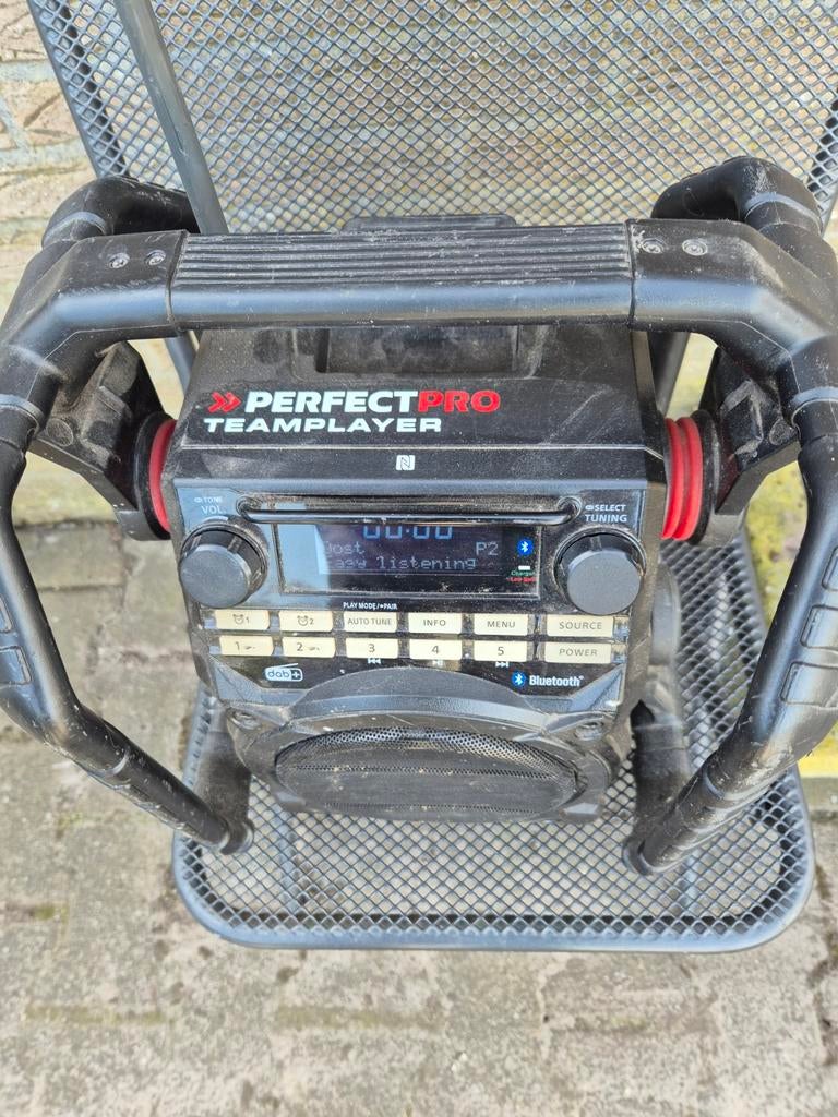 PerfectPro Teamplayer Bouwradio - Robuust en Compleet, Ophalen of Verzenden, Gebruikt, Bouwradio