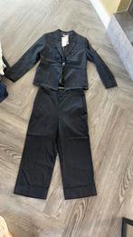 Mooi nieuw blauw streepjes broekpak maat 42 blazer en broek, Ophalen of Verzenden, Zo goed als nieuw, Maat 42/44 (L), Blauw