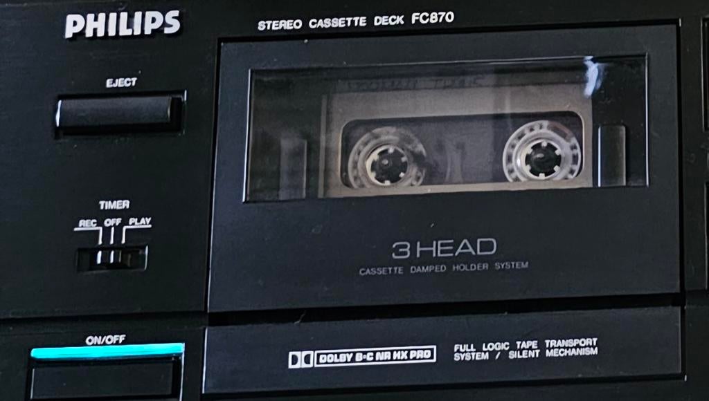 Philips FC870 topmodel 3 head Dolby BC HXpro made by Marantz, Audio, Tv en Foto, Cassettedecks, Philips, Enkel, Ophalen of Verzenden