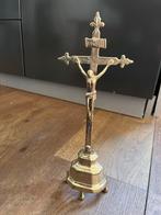 Bronzen kruis Jezus 18e eeuw, Antiek en Kunst, Antiek | Religie, Ophalen of Verzenden