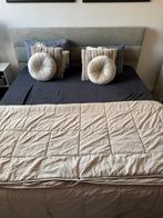 Karlsson boxspring, Ophalen, Bruin, Tweepersoons, Zo goed als nieuw