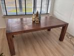 Gratis Eettafel 90x200 cm, Ophalen, Gebruikt, Teakhout, 50 tot 100 cm