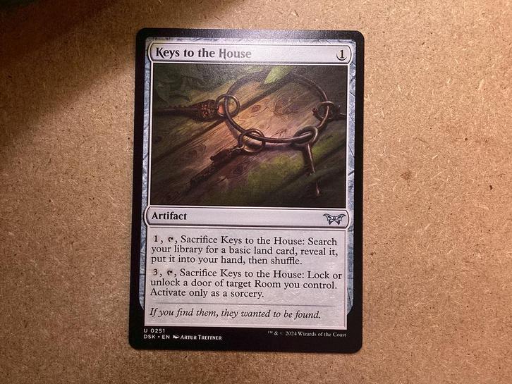 1x Keys to the House [0251] (Near Mint), Hobby en Vrije tijd, Verzamelkaartspellen | Magic the Gathering, Zo goed als nieuw, Losse kaart