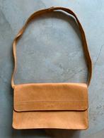 Schoudertas tas clutch tuigleer leer vintage cognac, Ophalen of Verzenden, Schoudertasje, Bruin, Zo goed als nieuw