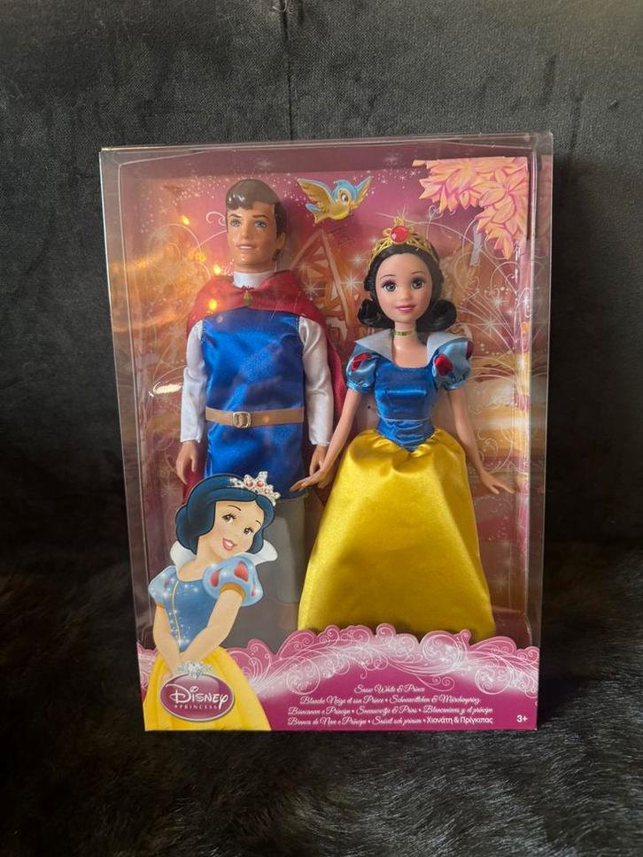 Sneeuwwitje en Prins mattel barbie poppen set Disney, Verzamelen, Poppen, Zo goed als nieuw, Pop, Ophalen of Verzenden