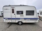 Hobby De luxe Easy 400 SF 2005 Voortent/Fietsenrek, Caravans en Kamperen, Overige typen, Standaardzit, Hobby, Bedrijf