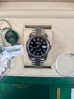 Rolex Datejust 41 | 126334 Jubilee Black Dial Full Set 2018, Sieraden, Tassen en Uiterlijk, Horloges | Heren, Ophalen, Staal, Rolex
