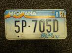 Kentekenplaat licenseplate Montana Big Sky Reliëf 1 USA, Verzenden, Gebruikt, Auto's