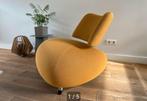 Leolux Pallone okergeel stof, Huis en Inrichting, Fauteuils, Ophalen, 75 tot 100 cm, Zo goed als nieuw, 75 tot 100 cm