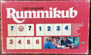 Compleet Vintage Rummikub spel met kleine stenen. beschikbaar voor biedingen