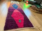 Handgeknoopt vintage Berber tapijt – ca. 310 x 70 cm, Huis en Inrichting, Info@bababoho.com, Berber, marokkaans, handgemaakt wollen boho bohemian  kleed
