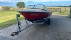 Vintage tour(speed)boot met trailer en motor 15 pk 4takt, Watersport en Boten, Motorboten en Motorjachten, Ophalen, 10 tot 30 pk