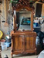 Antieke Biedermeier kast met spiegel, Antiek en Kunst, Antiek | Meubels | Kasten, Ophalen of Verzenden