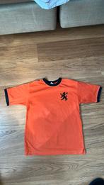 Oranje voetbalshirt maat 122/128 - Justin, Ophalen of Verzenden, Gebruikt, Jongen, Shirt of Longsleeve