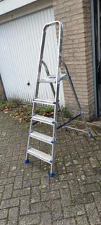 Aluminium Huishoudtrap - 5 Treden, Doe-het-zelf en Verbouw, Ladders en Trappen, Ophalen