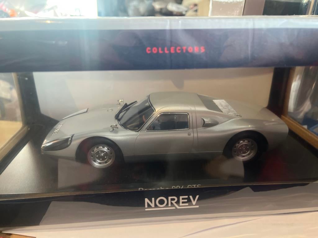 Norev 1/18 Porsche 904 grijs - Nieuw in verpakking, Nieuw, Norev, Ophalen of Verzenden, V