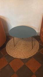 elegante blauwe kleine salontafel, Huis en Inrichting, Tafels | Salontafels, Ophalen of Verzenden, Rechthoekig, 50 tot 100 cm