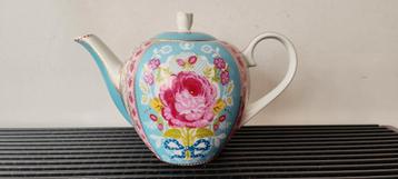 Pip Studio lichtblauwe porseleinen theepot, 20x28 cm  beschikbaar voor biedingen