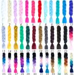 Gekleurde Vlechten / Braids Haar Dreads Ombre Zwart Roze, Nieuw, Pruik of Haarverlenging, Verzenden