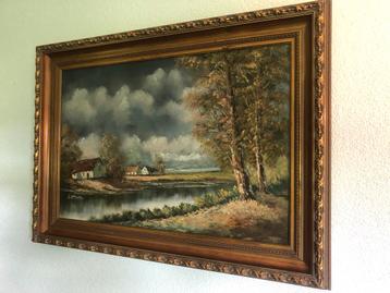 Klassiek Landschap Schilderij beschikbaar voor biedingen