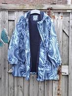 Z.G.A.N. A LIJN JAS, MAAT 62/64, Kleding | Dames, Grote Maten, Verzenden, Zo goed als nieuw, Blauw, Jas of Mantel