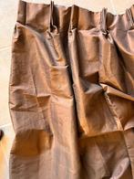 bruine gevoerd gordijn met haken, 195 cm x 90 cm, Huis en Inrichting, Woonaccessoires | Overige, Ophalen