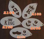 schminksjabloon 1,25pst queen king tulp klomp NIEUW, Ophalen of Verzenden, Nieuw, Schmink, Carnaval