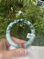 Bracelet bangle 100% Natural jadeite with gemstone report, Ophalen of Verzenden, Zo goed als nieuw