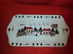 Mason's Christmas Village 1983 Cakeschaal Kerst Sandwichtray, Ophalen of Verzenden, Nieuw, Wedgwood, Schaal of Schalen