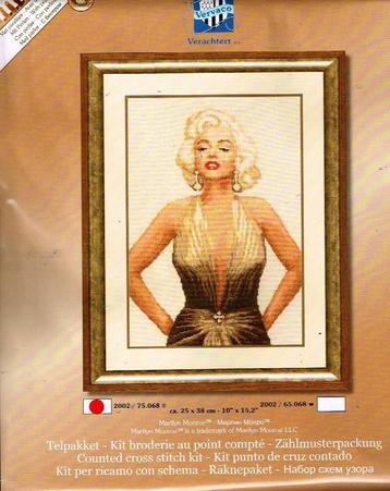 Cado vervaco borduurpakket, marilyn monroe op=op beschikbaar voor biedingen