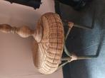 Vintage rotan tafel tje, Huis en Inrichting, 45 tot 60 cm, Minder dan 55 cm, Rond, Ophalen of Verzenden