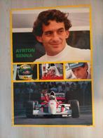 Poster Ayrton Senna, Verzamelen, Rechthoekig Staand, Nieuw, Ophalen of Verzenden, Sport